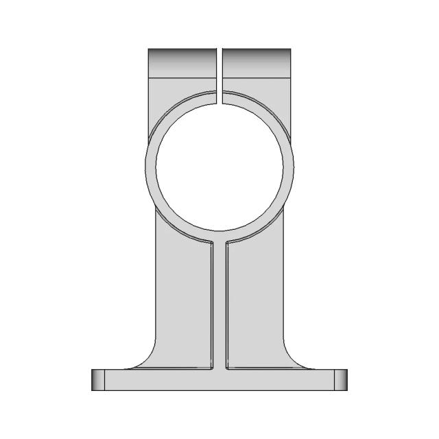 Pipe and Solid Material Shaft Fixing Clamp for Construction and Installation Systems