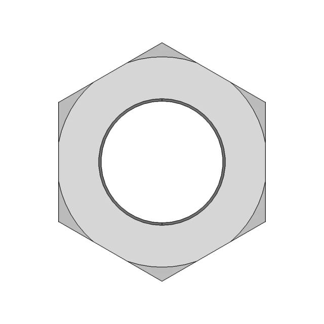 Hex Nut CAD Model for Mechanical Assemblies