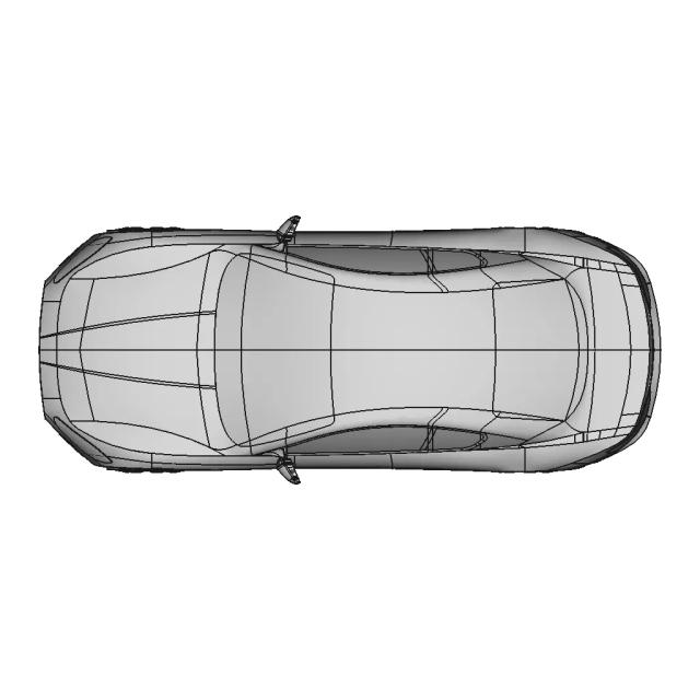 Maserati Grand Turismo Car Body Surface Design Model