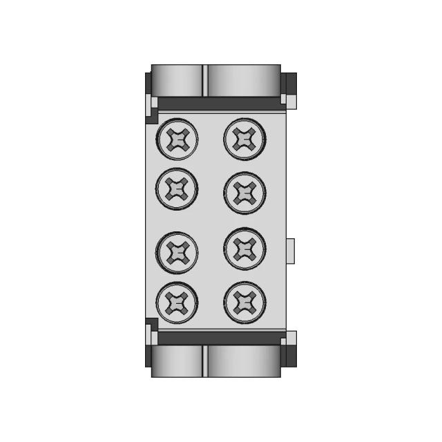 Electrical Connector with Dual 25mm² Inputs and Dual 16mm² Outputs