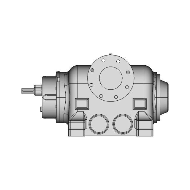 5-Inch Double Screw Pump CAD Model