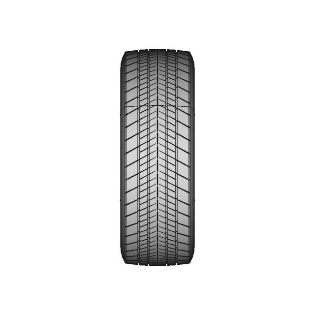 High-Quality Car Tire CAD Model for Automotive Design