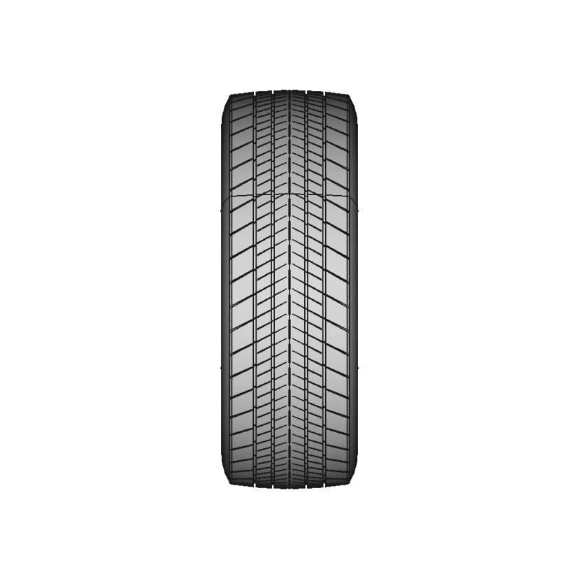 High-Quality Car Tire CAD Model for Automotive Design