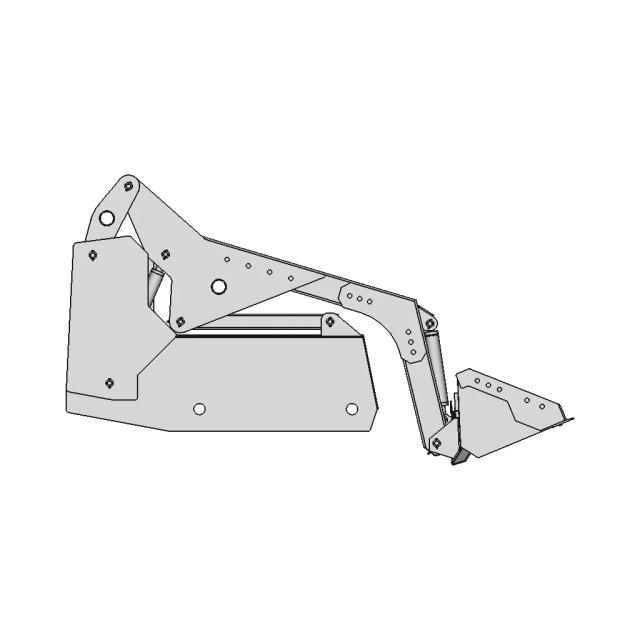 Skid Steer Loader for Ground Moving with 1 Cubic Meter Capacity