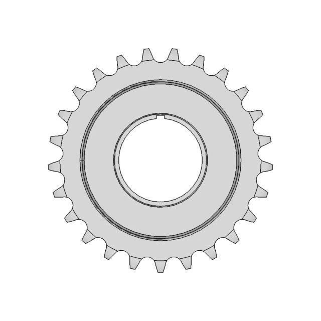 25 Teeth Spur Gear CAD Model for Mechanical Design