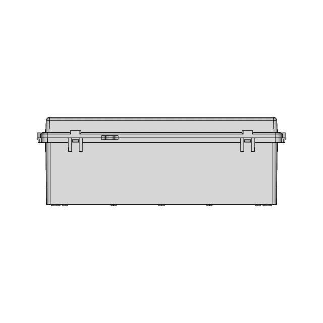 IP67 Hinged Plastic Enclosures with Transparent Covers and Wall Mounting Accessories