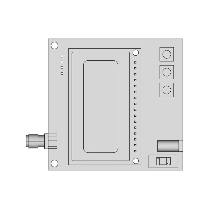 RF Power Meter 0.1-600 MHz with -75 dBm to +16 dBm Range