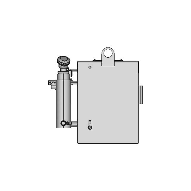 Electric Burner Gas and Water Inlet Assembly with Drain Connections