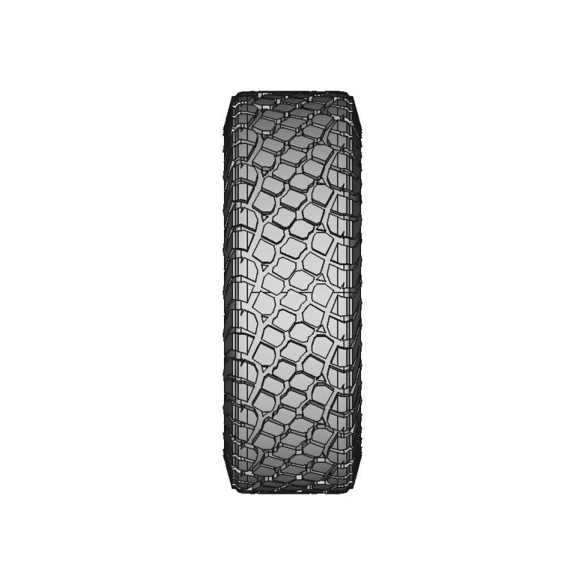 40x12.5r17 BF Goodrich KR3 Race Tire CAD Model
