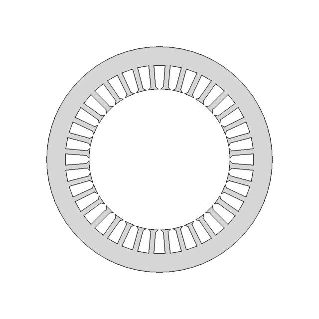 Motor Stator Lamination 100x62.5x0.5 - Precision Electrical Component