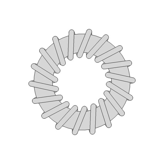 BOURNS 2301-H-RC Inductor PCB Footprint Model
