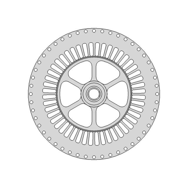 Turncircles Axial Flux AF24PM-125 Electric Motor Housing Design