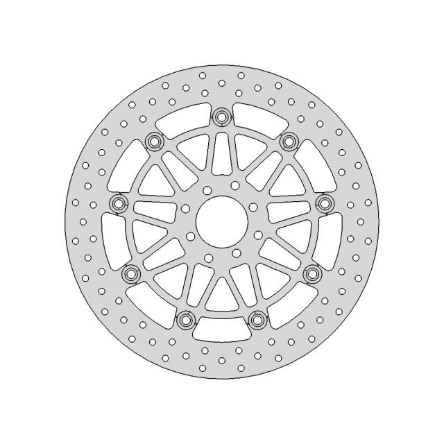 Front Disc Brake 300mm Compatible with Honda and Yamaha
