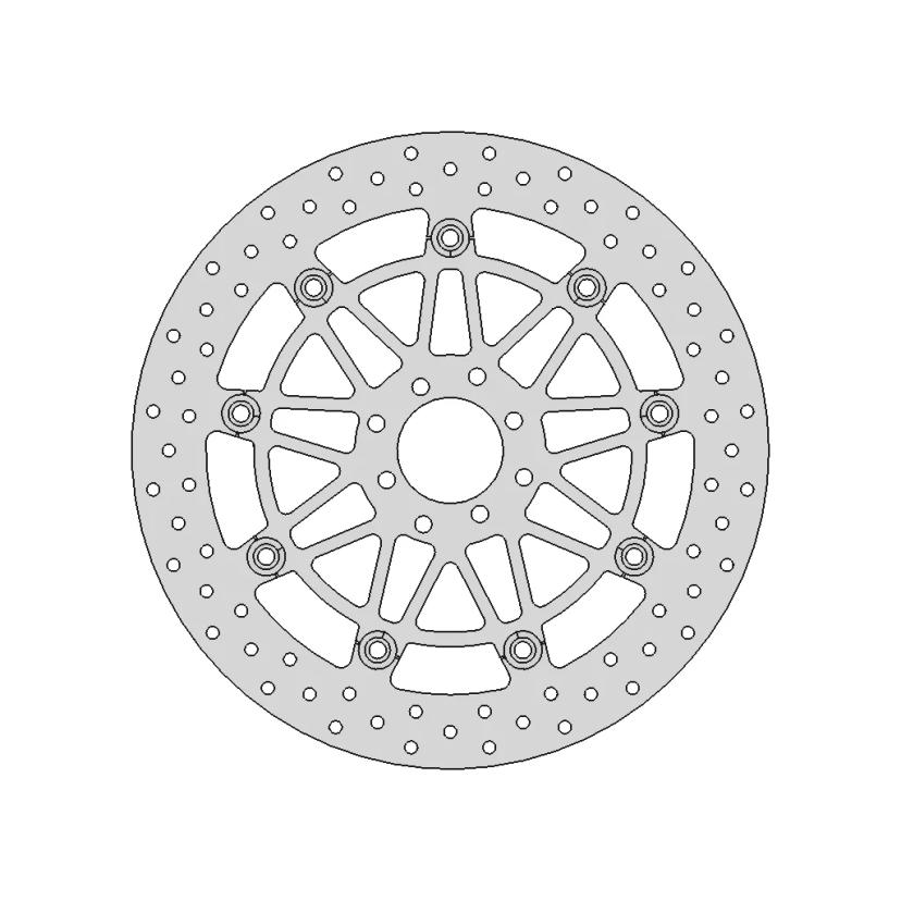Front Disc Brake 300mm Compatible with Honda and Yamaha