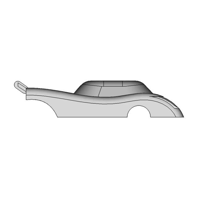 LeMans Car Upper Body CAD Design and Rendering