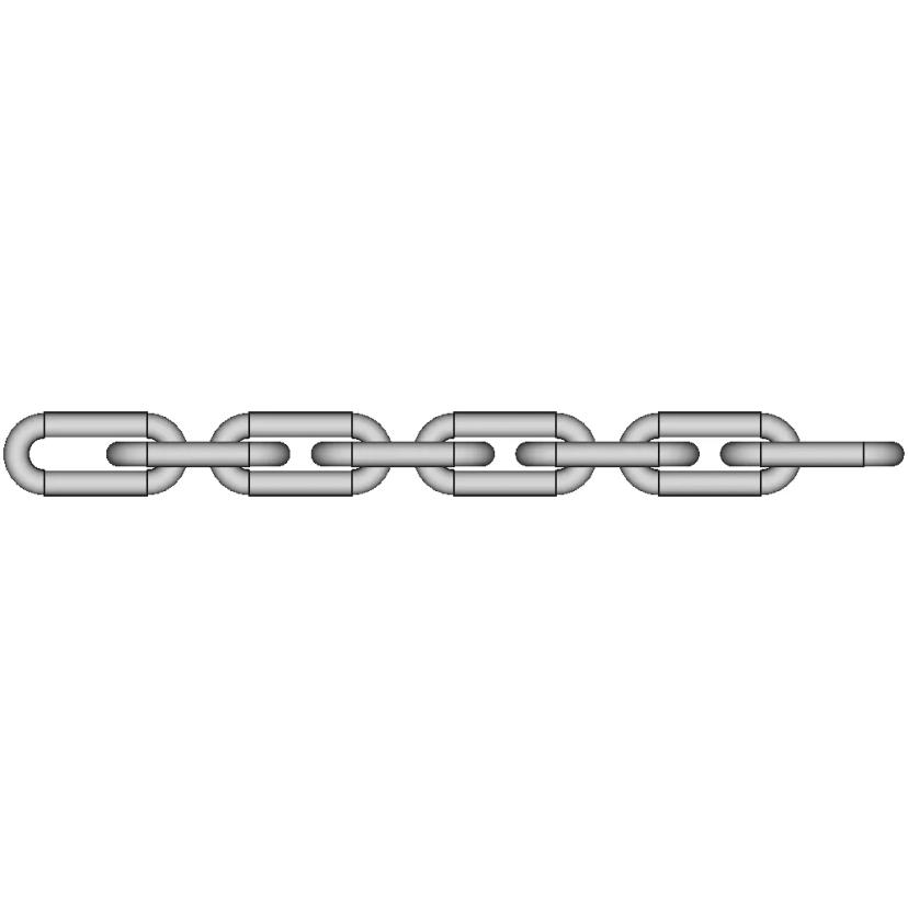 3D CAD Model of Mechanical Link Chain for Sheet Metal Applications