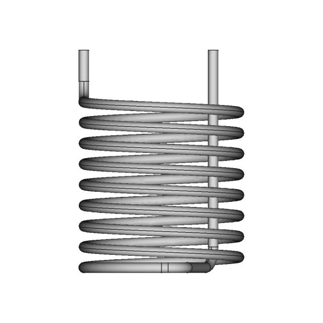 Helical Copper Coil Sheet Metal Component for Industrial Applications