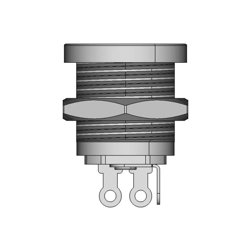 DC Power Jack Socket Female Panel Mount Connector 5.5mm x 2.5mm