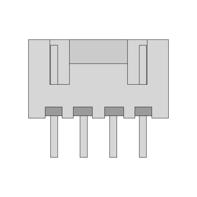 Female 4-Pin Connector with 2.5mm Pitch