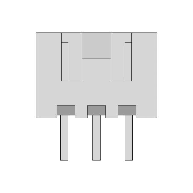 Female 3-Pin Connector with 2.5mm Pitch