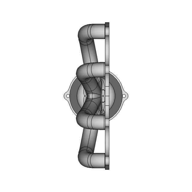 Exhaust Manifold CAD Model Designed in Catia V5