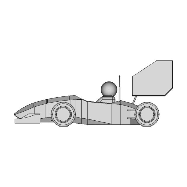 External Aerodynamics Analysis CAD Model for Engineering Applications
