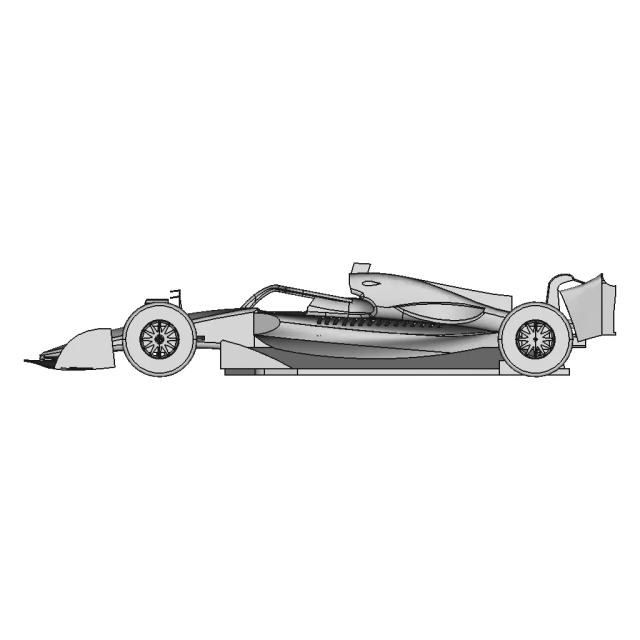 Formula 1 2022 Car Mockup Model for Engineering Visualization