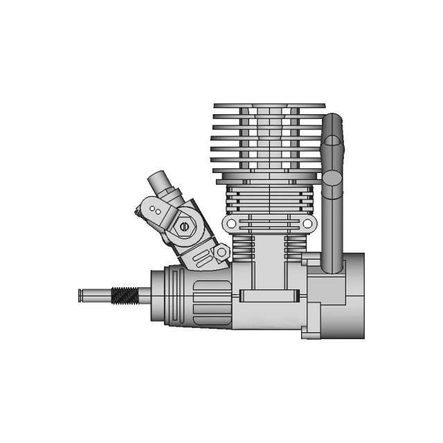 Nitro Engine Tiger Pro 12 CAD Model