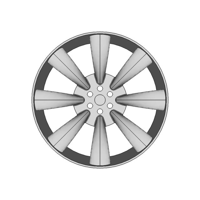 Practice Wheel Rim CAD Model for Engineering Applications