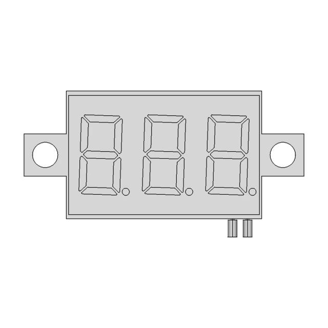Compact Mini Voltmeter 0-30V with Three-Digit Display