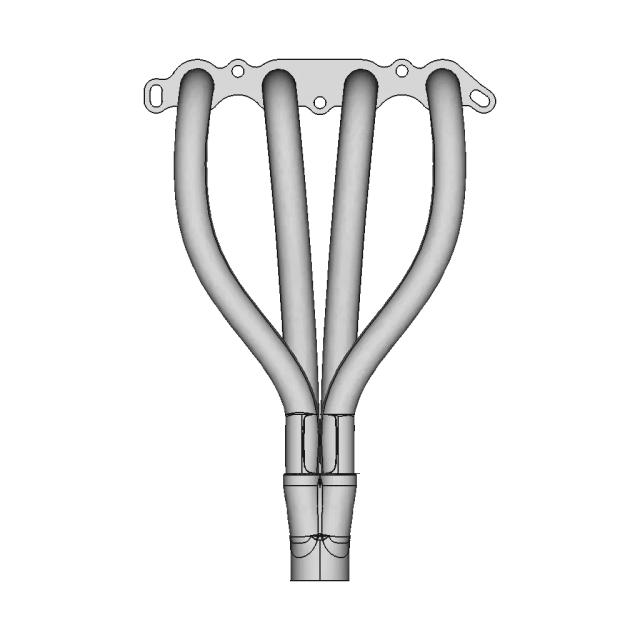 Custom 4-1 Exhaust Header for 16-Valve Toyota 4A-GE Engine