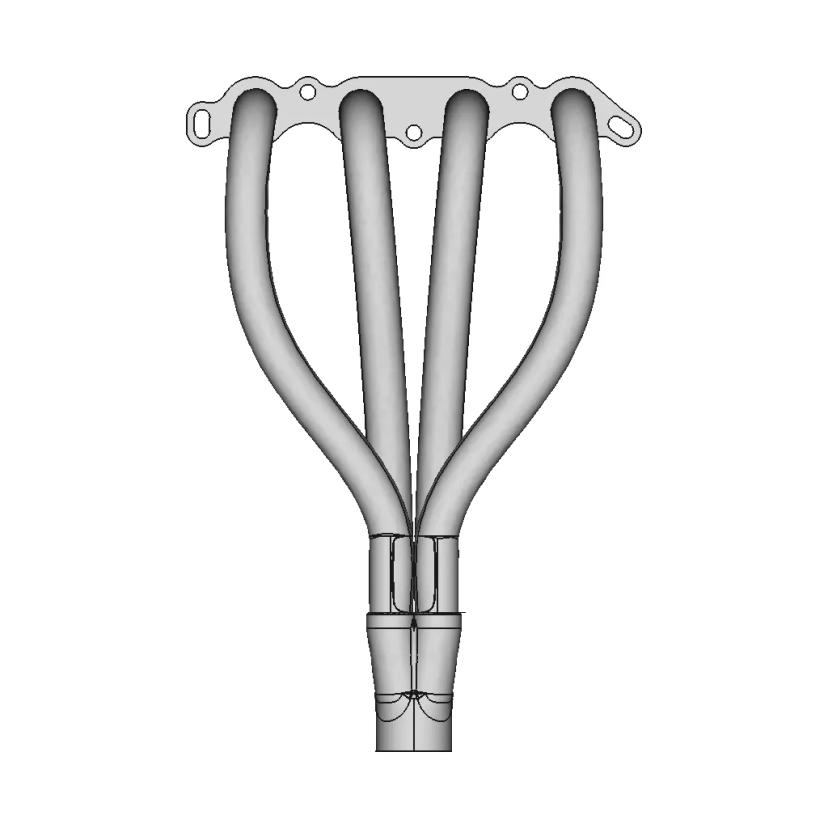 Custom 4-1 Exhaust Header for 16-Valve Toyota 4A-GE Engine