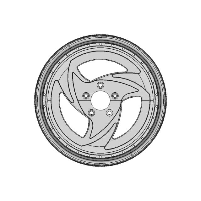 Custom 18x9.5 Inch Three-Piece Wheel Inspired by American Racing AR39