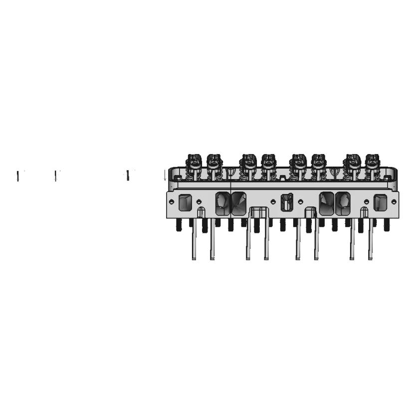 L79 Small Block Chevy Engine Head Assembly CAD Model
