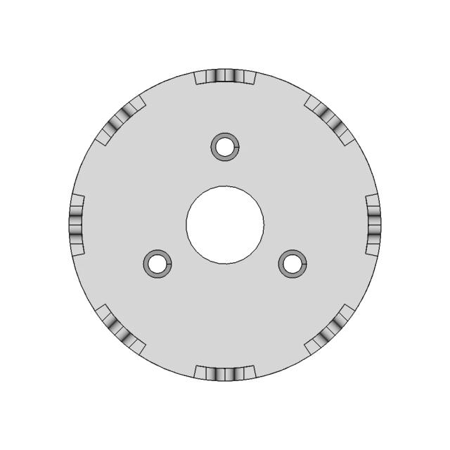 Clutch Plate Housing CAD Model for Mechanical Assemblies