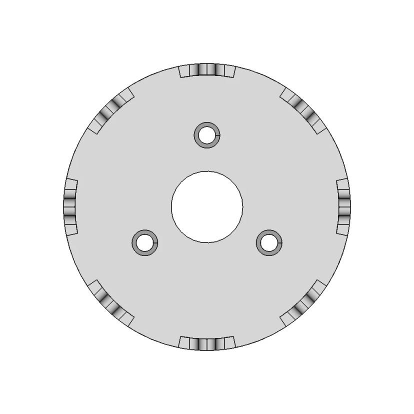Clutch Plate Housing CAD Model for Mechanical Assemblies
