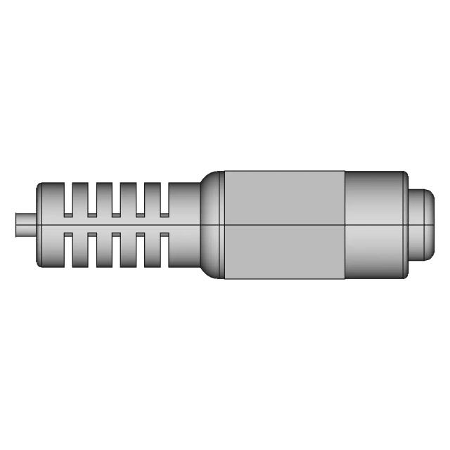 12V DC Female Solder Connector CAD Model