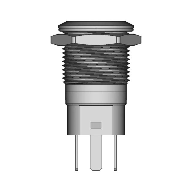 Vandal-Proof Red Power Button d16 250V with Fixed OFF-ON Switch