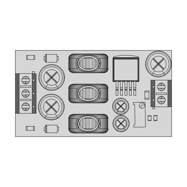 XL6019 Bipolar Power Supply Module CAD Model