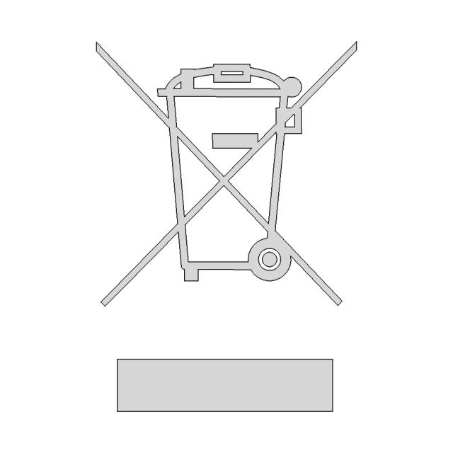 WEEE Symbol for Electrical and Electronic Equipment Waste