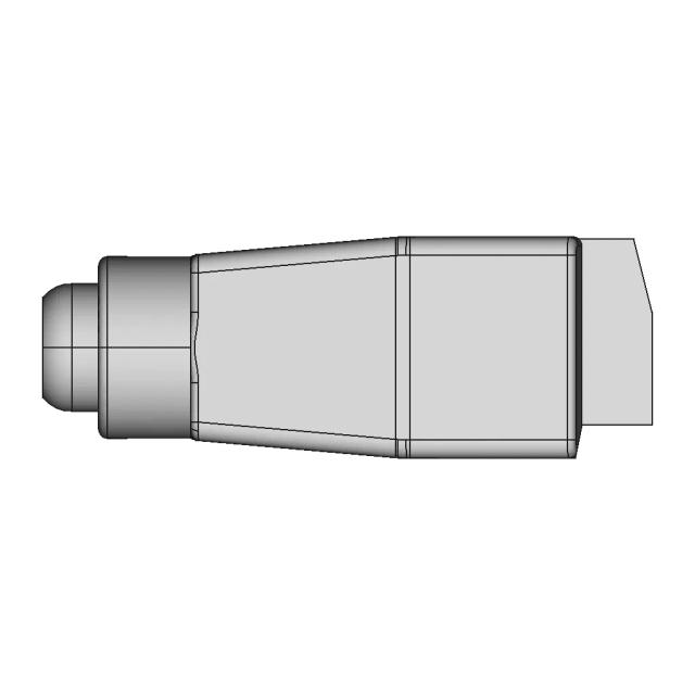 12V DC Female Connector CAD Model