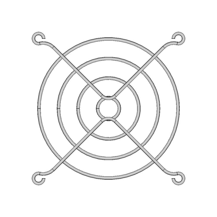 80x80 mm Component with 71mm Hole Spacing