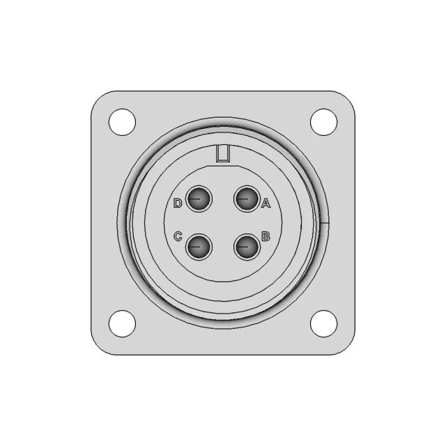 Amphenol Industrial MS3102A14S-2S Connector