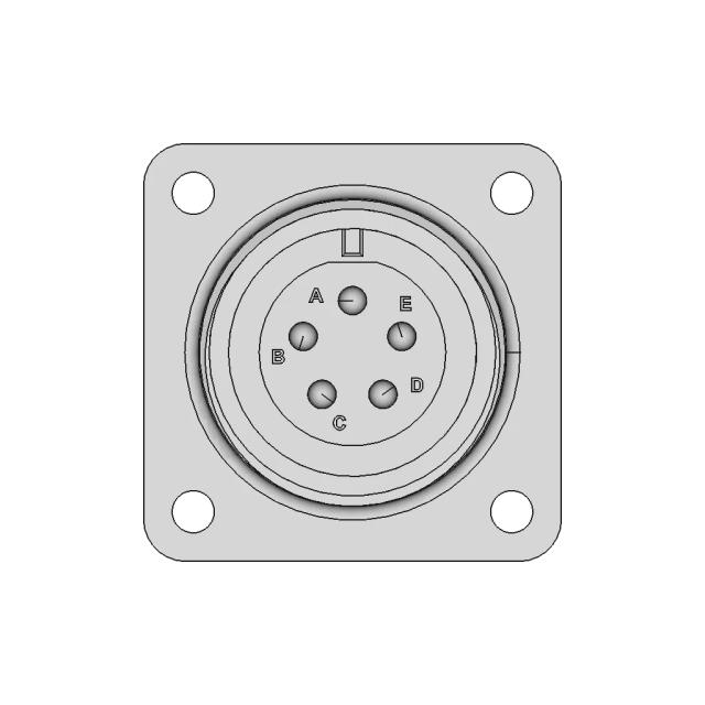 Amphenol Industrial MS3102A14S-5P Connector