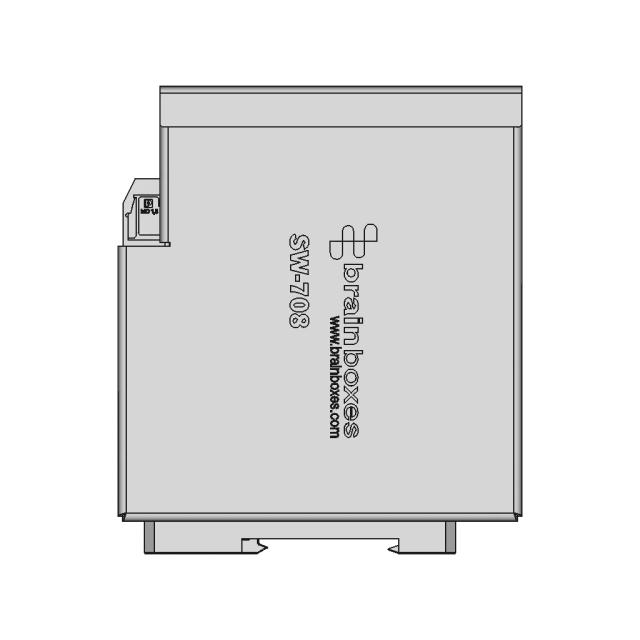 Brain Boxes 8-Port Industrial Ethernet Switch with Din Rail Mount