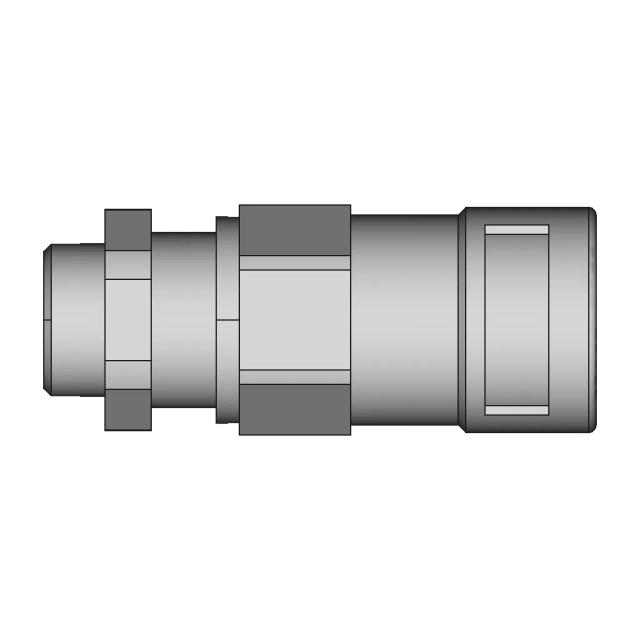 Straight Synthetic M20 Connector with Strain Relief and Cable Gland