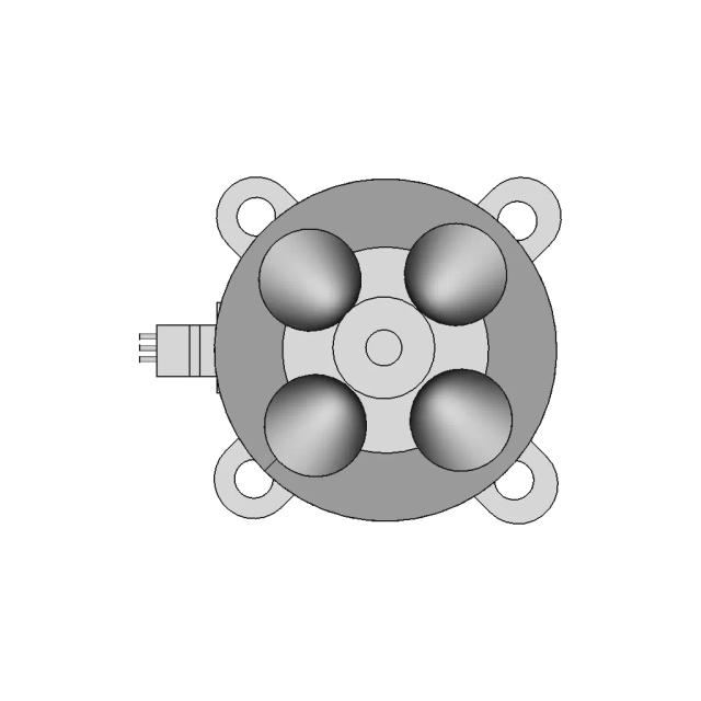 Brushless DC Motor Model A2212 1000 KV for RC Applications