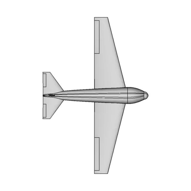 3D Model of Rocket Boosted Fixed Wing UAV with Detailed Components