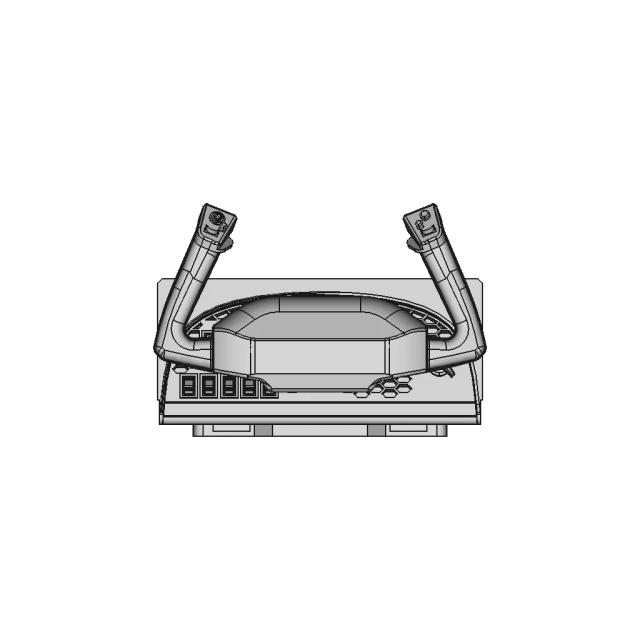 Flight Simulator Control Horn CAD Model with Honeycomb Detail