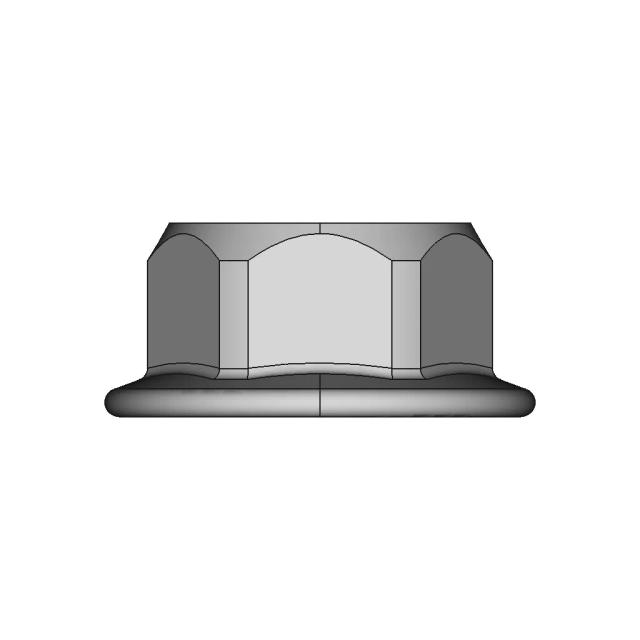 Hexagon Nut Compliant with GOST R 50592-93, DIN 6923, and ISO 4161 Standards